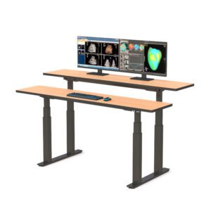 Dual Tier Height Adjustable Standing Table