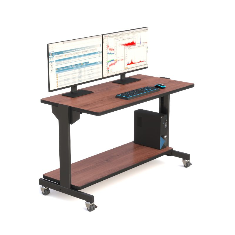 AFC Dual-Shelf Utility Cart 48-Inch: Heavy-Duty Mobile Cart for Streamlined Workspace Organization - Image 4