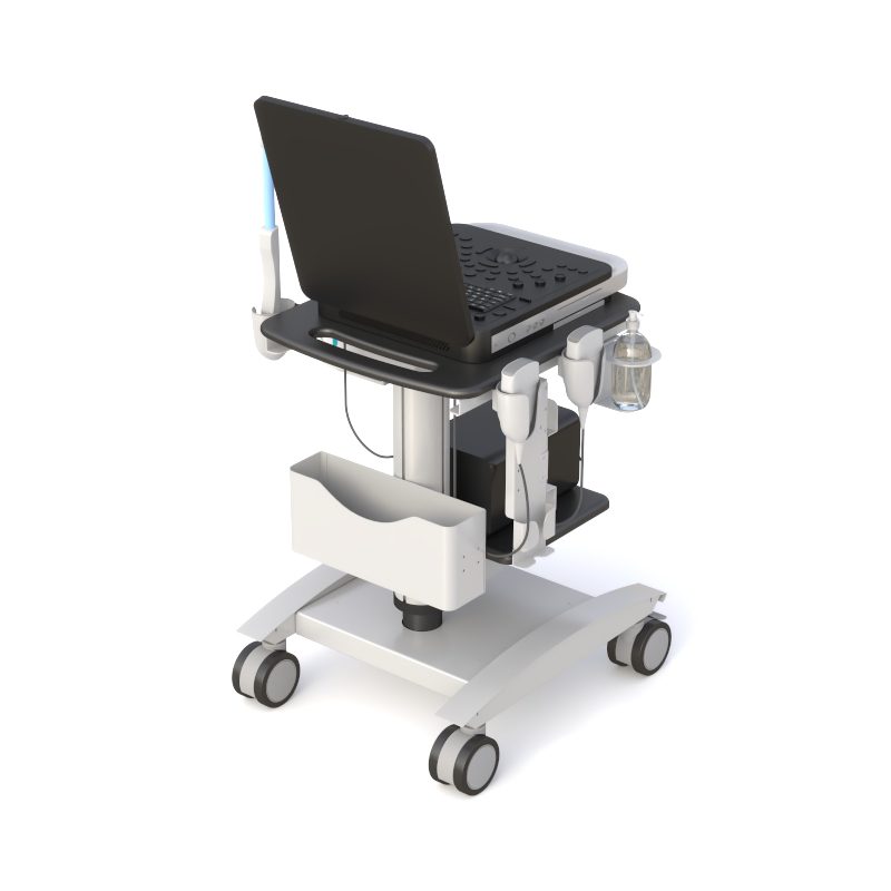 Portable Ultrasound Machine Mobile Cart - Reliable Mobility and Ergonomic Design for Ultrasound Workflows - Image 2