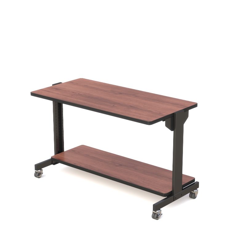 AFC Dual-Shelf Utility Cart 48-Inch: Heavy-Duty Mobile Cart for Streamlined Workspace Organization - Image 3