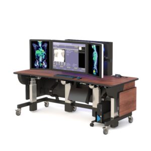 Escritorio de elevación para centros de imágenes radiológicas