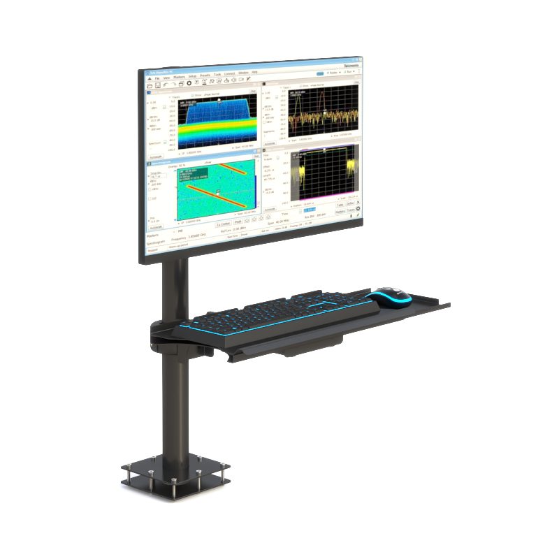 Desk-Mounted Monitor & CPU Pole Workstation - Image 3