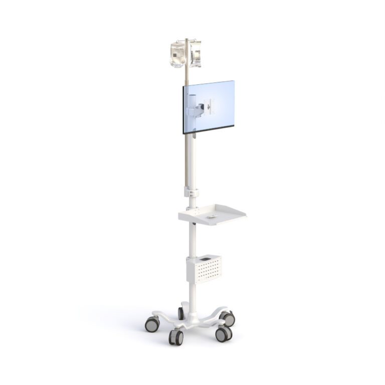 Mobile Medical Computer Stand Mobile Medical Computer Cart with IV Hook | AFC