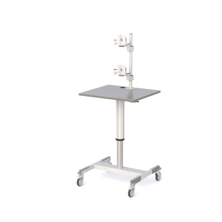 Cleanroom Workstation with Monitor Arms | AFC Industries