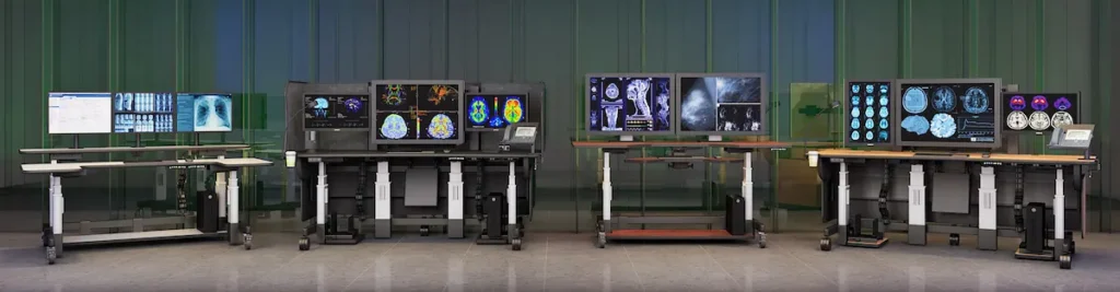 Ergonomic Furniture workstation setup in a modern professional workspace