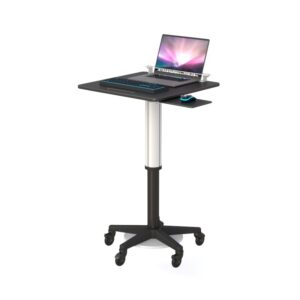 Pneumatic Height Adjustable Mobile Laptop Workstation