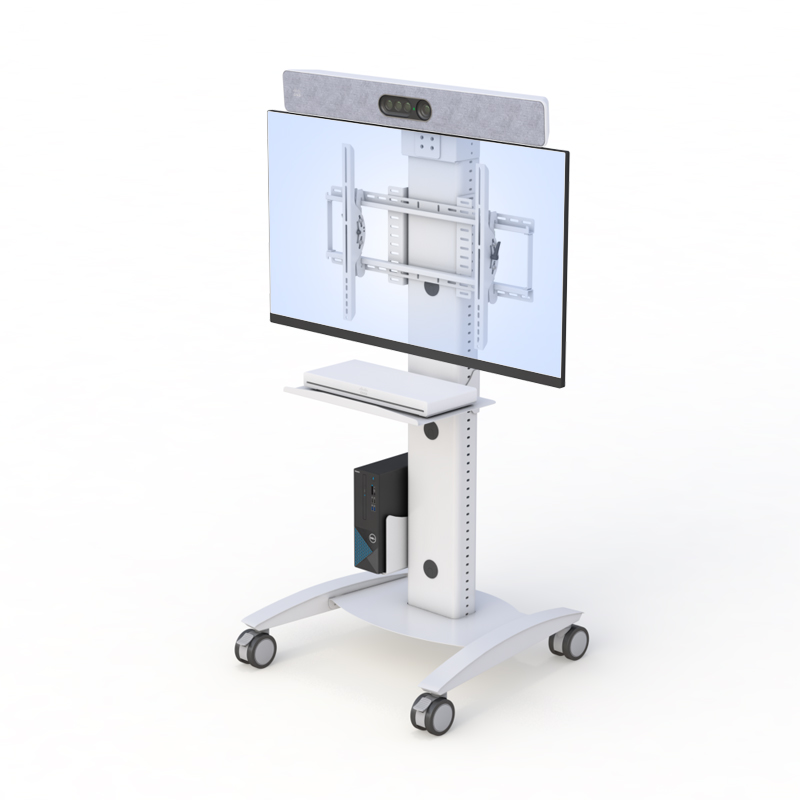 Mobile Large-Screen Telehealth Workstation with Camera Bracket and Utility Shelf 5 Mobile Large-Screen Telehealth Workstation with Camera Bracket and Utility Shelf - Image 5