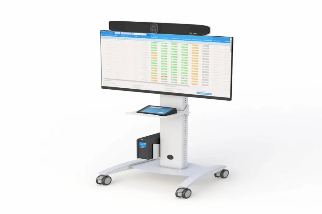 Poly Studio X Video Conferencing Mounting Cart – Front View