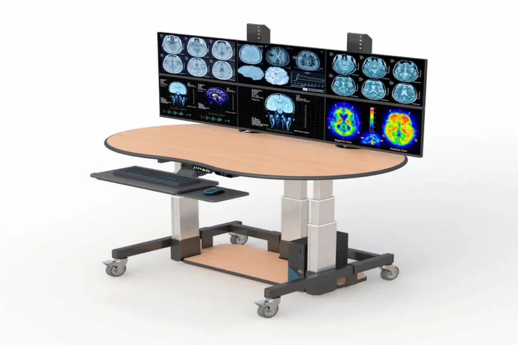 Radiology Height Adjustable Workstation Desk ()