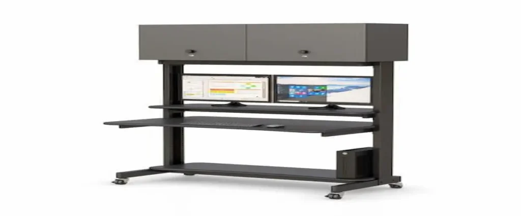 computer rack with cabinets