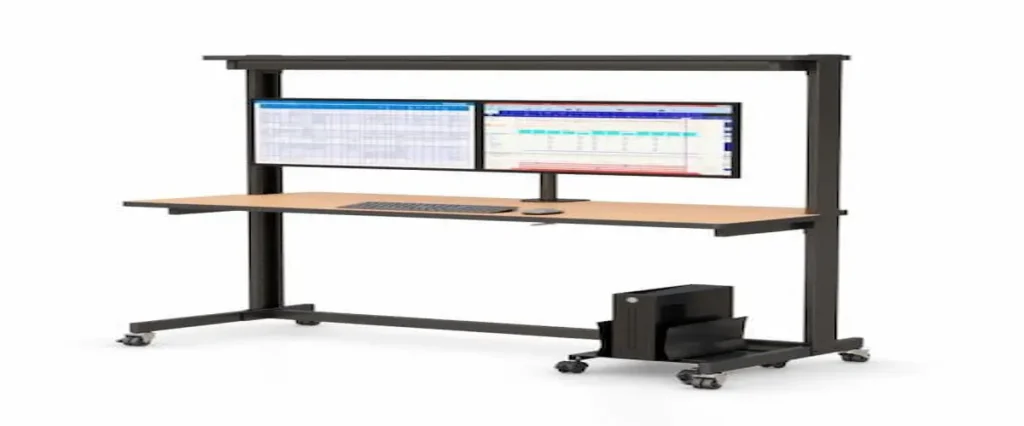 computer table with wheels