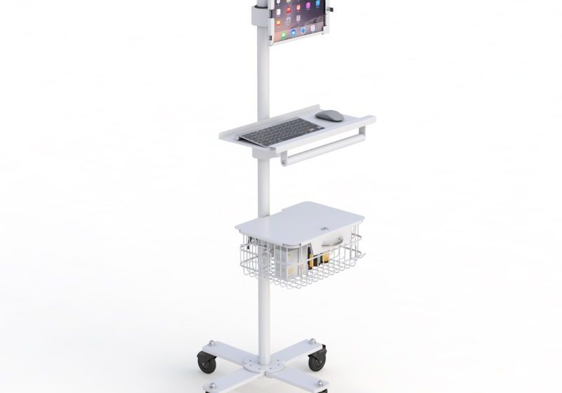 AFC's medical cart with wheels for flexible medical equipment transport.