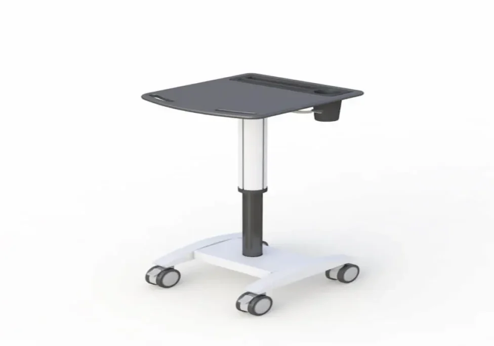 Height Adjustable Laptop Cart with Built in Cup and Pen Holder V