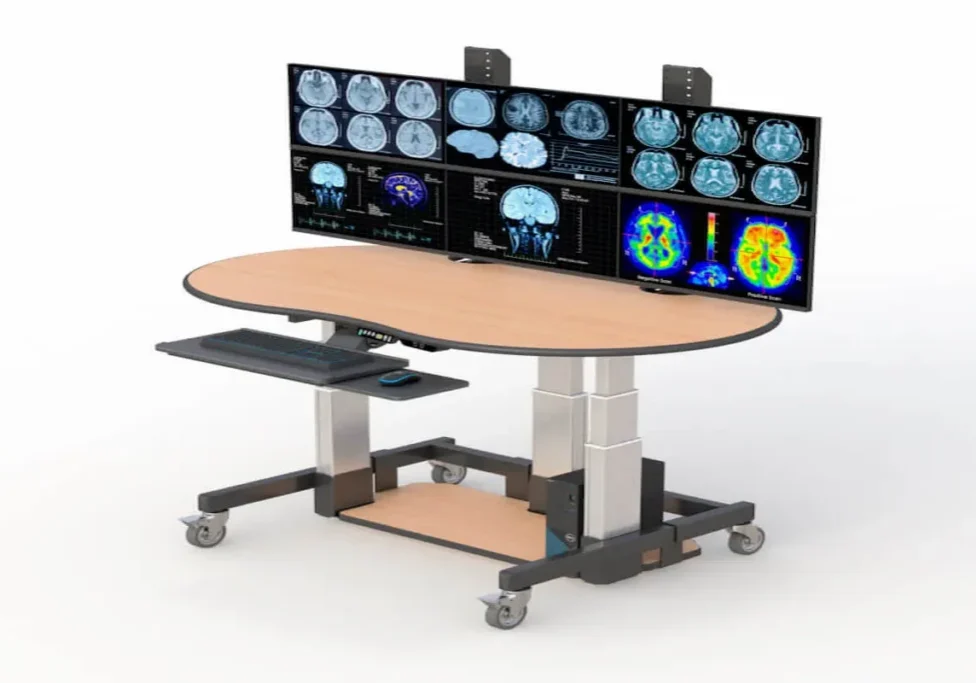 Radiology Height Adjustable Workstation Desk ()