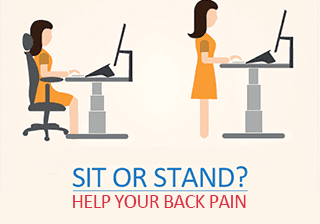 can a stand desk help my back pain
