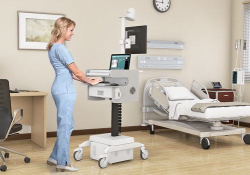 telemedicine cart hospital nurse usage