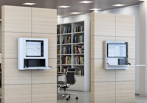 wallmounted office env